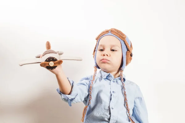 Piloto de menino — Fotografia de Stock