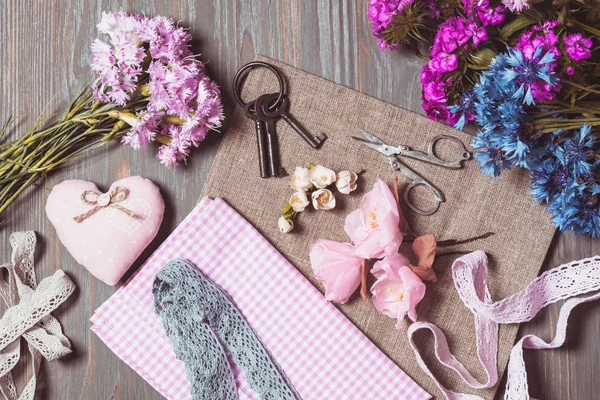 Instellen voor handwerk pastel kleuren — Stockfoto