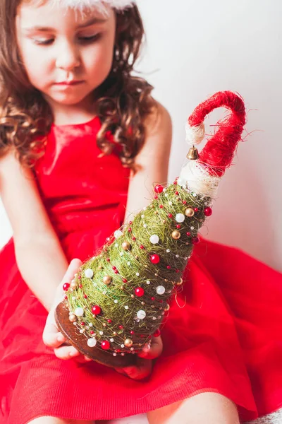 Decoración hecha a mano - Árbol de Navidad —  Fotos de Stock