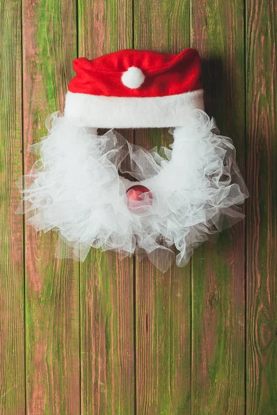 Christmas wreath like Santa — Stock Photo, Image
