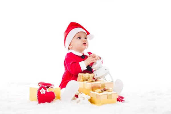 Santa menina do bebê — Fotografia de Stock