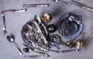 Vintage mutfak eşyaları koleksiyonu