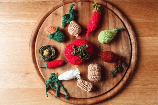 Crochet tiny vegetables — Stock Photo, Image