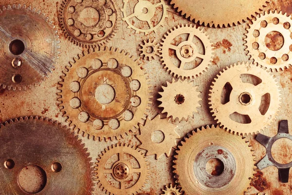 Steampunk gears background — Stock Photo, Image