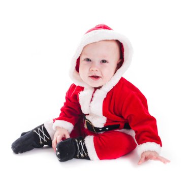 İzole Noel Baba çocuk