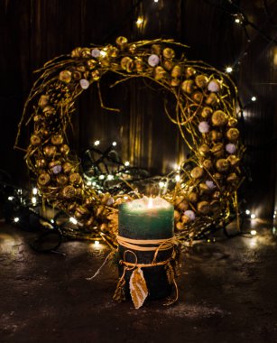 Altın christmas dekor