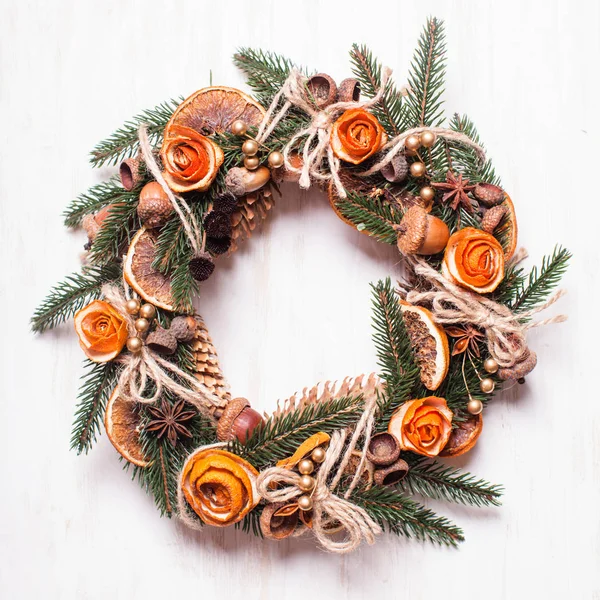 Couronne écologique aromatique de Noël — Photo