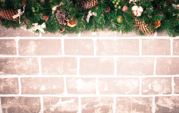 Weihnachtliche Grenzgestaltung — Stockfoto