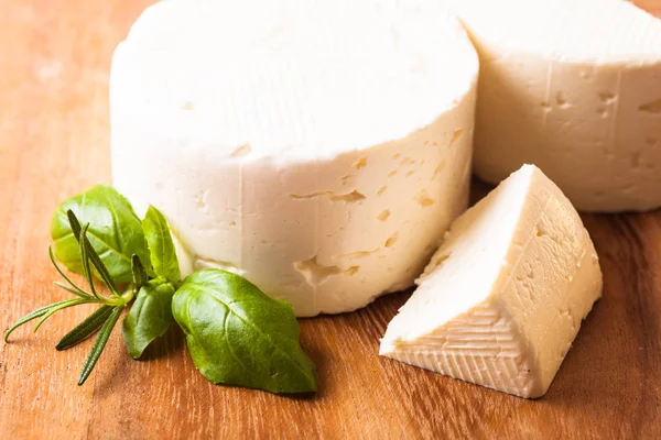 Salted soft cheese — Stock Photo, Image