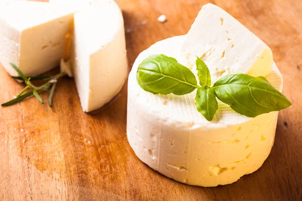 Salted soft cheese — Stock Photo, Image