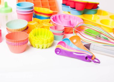 Gökkuşağı silikon şekerlemeler mutfak eşyaları