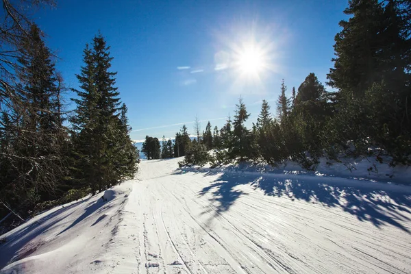 Paesaggio piste da sci — Foto Stock