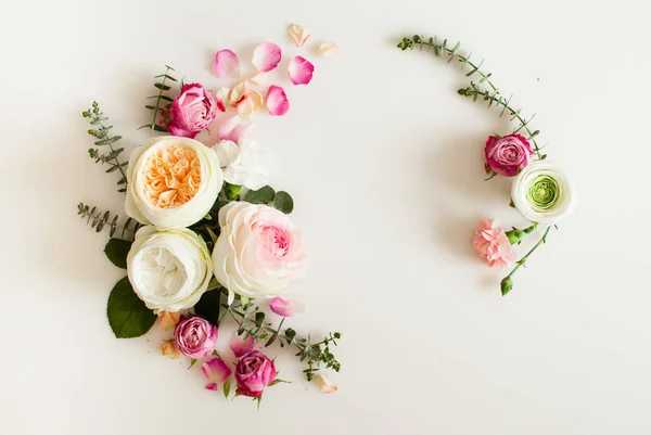 Floral wedding frame — Stock Photo, Image