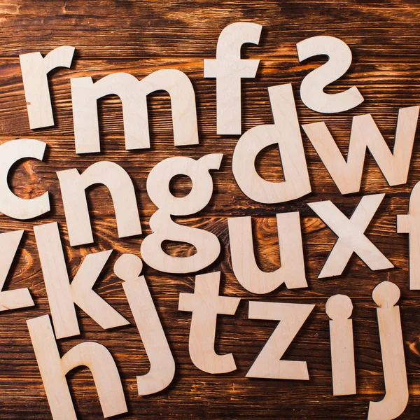 Scattered big letters — Stock Photo, Image