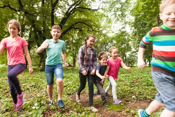 Fun time for children in summer camp — Stock Photo, Image