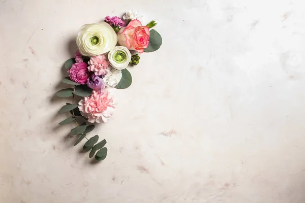 Bloemen ronde frame — Stockfoto