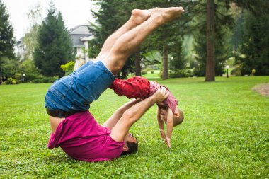 Baba ve oğul birlikte