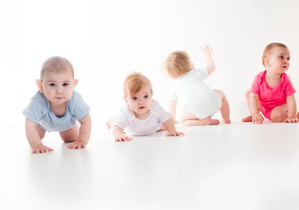 Yarış sürünerek bebekler — Stok fotoğraf