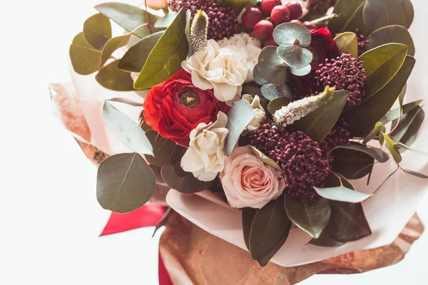 冬の赤い花束 — ストック写真