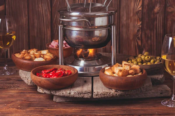 Sýrové fondue — Stock fotografie