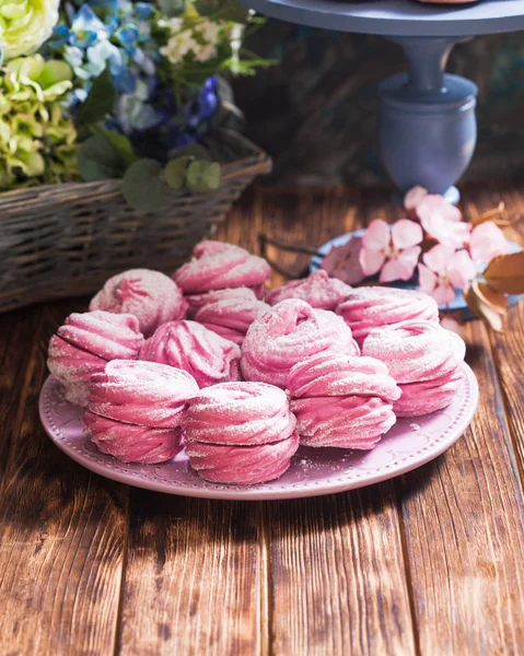 Söta dessert marshmallow — Stockfoto