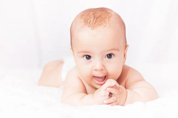 Χαριτωμένο πορτρέτο μωρού — Φωτογραφία Αρχείου