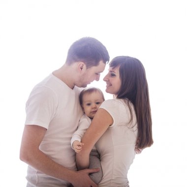 Anne ve bebek eğleniyor