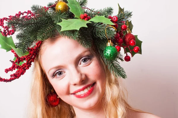 Stylish Christmas headdress — Stock Photo, Image