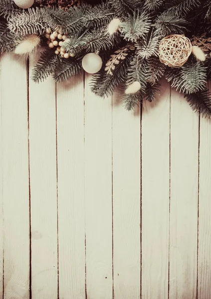 크리스마스 눈 테두리 디자인 — 스톡 사진