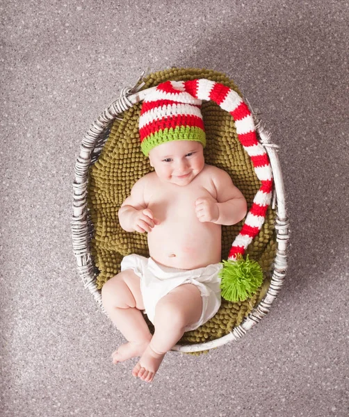 Bebê bonito em chapéu — Fotografia de Stock