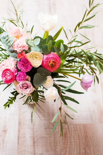 Bouquet rosa primavera — Foto Stock
