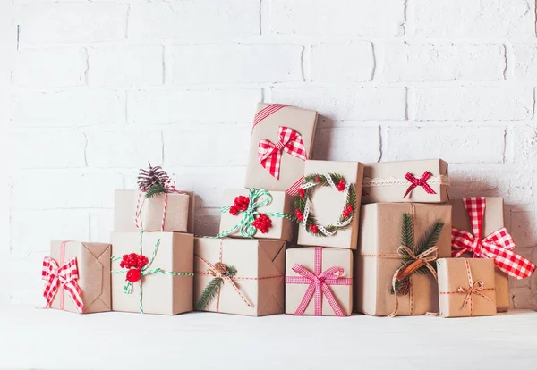 Kerst ambachtelijke vakken — Stockfoto