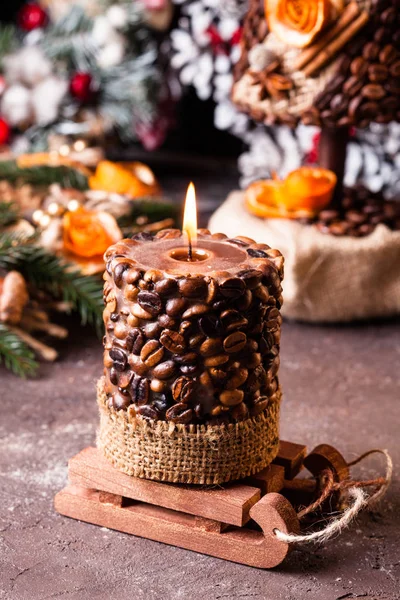 Candela aromatica di Natale — Foto Stock