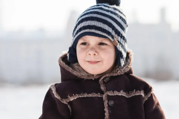 Winter portrait of boy — Stock Photo, Image