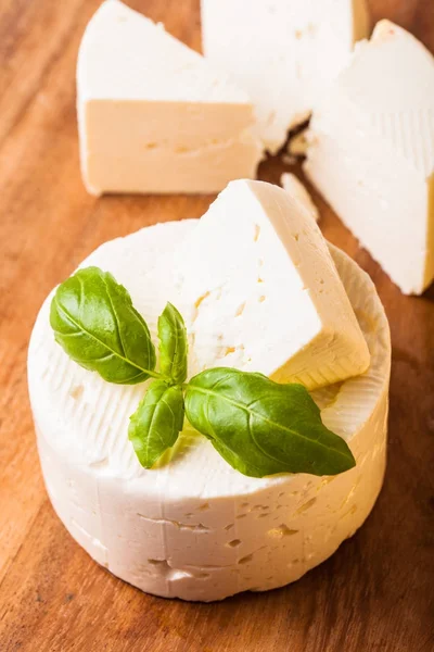 Salted soft cheese — Stock Photo, Image