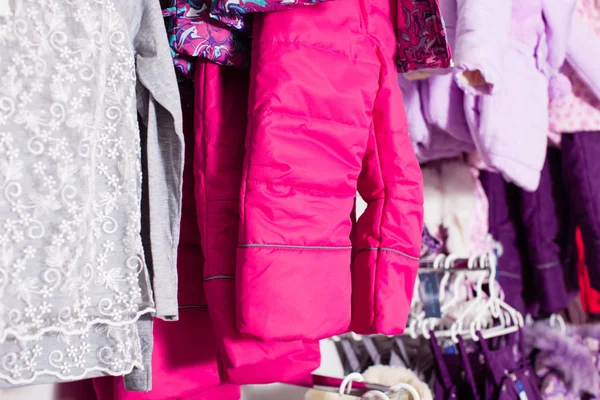 Shopping at outerwear supermarket — Stock Photo, Image