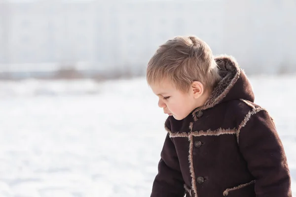 Winter portrait of boy — Stock Photo, Image