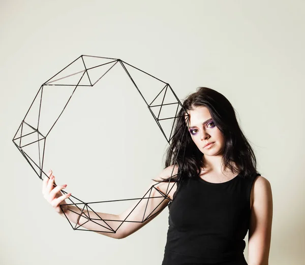 Modelo de retención hembra de sólidos geométricos — Foto de Stock