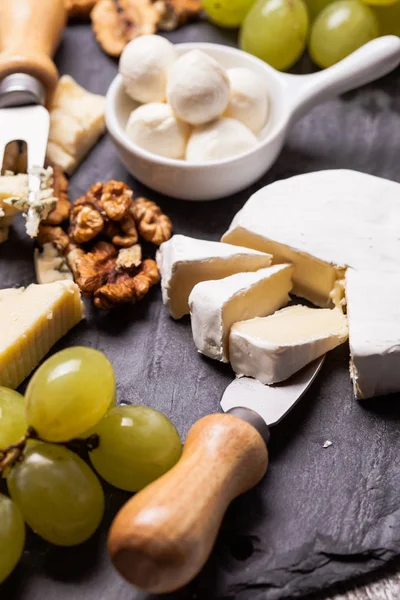 Cheese delicious plate — Stock Photo, Image