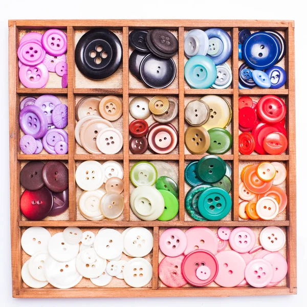 Colorful buttons macro — Stock Photo, Image