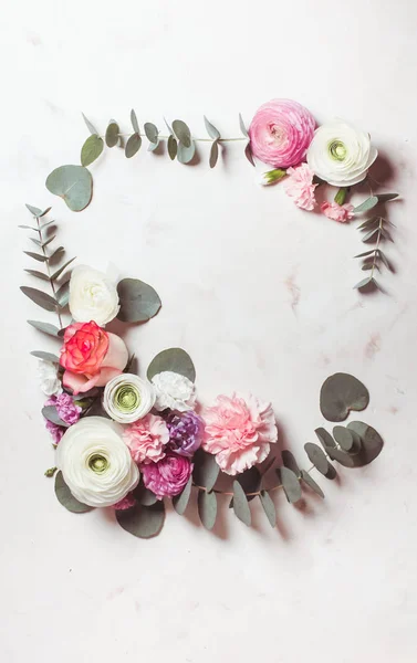 Floral round frame — Stock Photo, Image