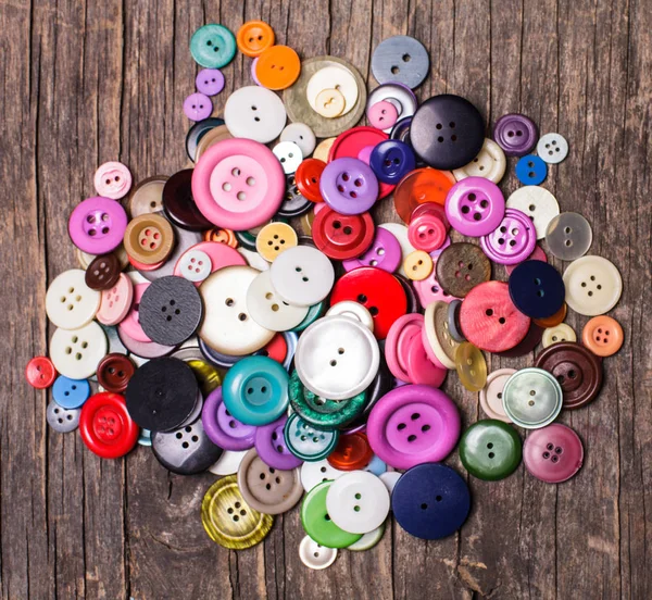 Colorful buttons heap — Stock Photo, Image