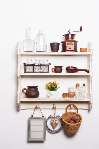 Shelves in rustic style — Stock Photo, Image