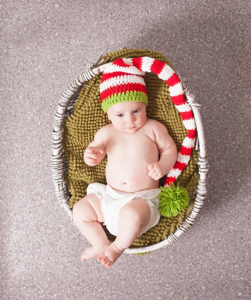 Şirin Bebek şapkalı — Stok fotoğraf