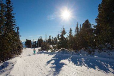 Kayak yamacı manzara
