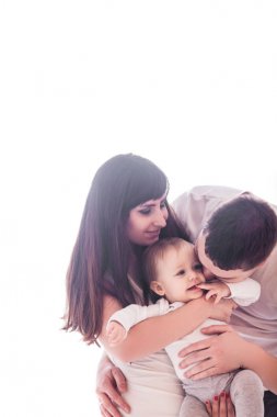 Anne ve bebek eğleniyor