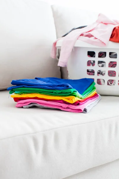 Colorful clean clothes — Stock Photo, Image