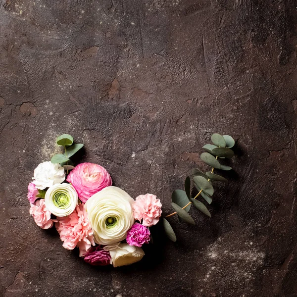 Cornice rotonda floreale — Foto Stock