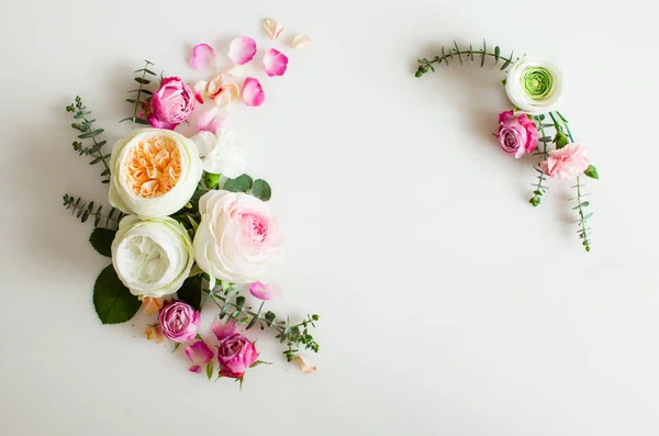 Floral wedding frame