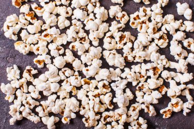 Dağınık patlamış mısır Üstten Görünüm